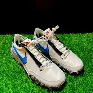 Nike Womens Waffle Racer Crater Summit White/Photo Blue/Photon Dust